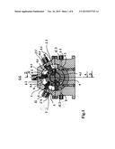 Combined driving system of an electric energy generator with the     utilization of the pressure potential of a high-energy medium generated     in the form of a mixture of exhaust gases and compressed air with the aid     of a motor with rocking pistons with an integrated compressor section diagram and image