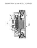 Combined driving system of an electric energy generator with the     utilization of the pressure potential of a high-energy medium generated     in the form of a mixture of exhaust gases and compressed air with the aid     of a motor with rocking pistons with an integrated compressor section diagram and image