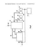 Combined driving system of an electric energy generator with the     utilization of the pressure potential of a high-energy medium generated     in the form of a mixture of exhaust gases and compressed air with the aid     of a motor with rocking pistons with an integrated compressor section diagram and image