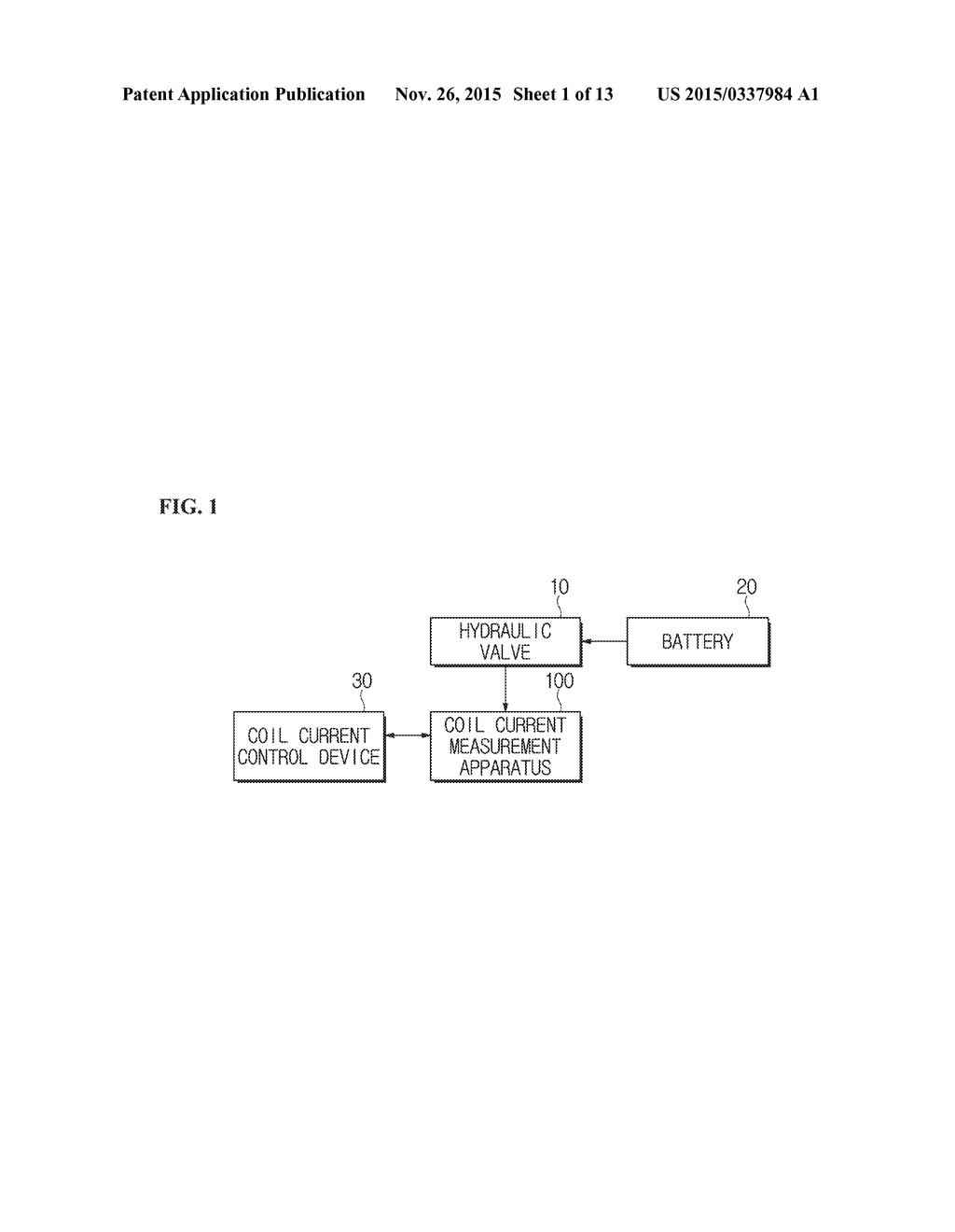 APPARATUS AND METHOD OF MEASURING COIL CURRENT OF HYDRAULIC VALVE - diagram, schematic, and image 02