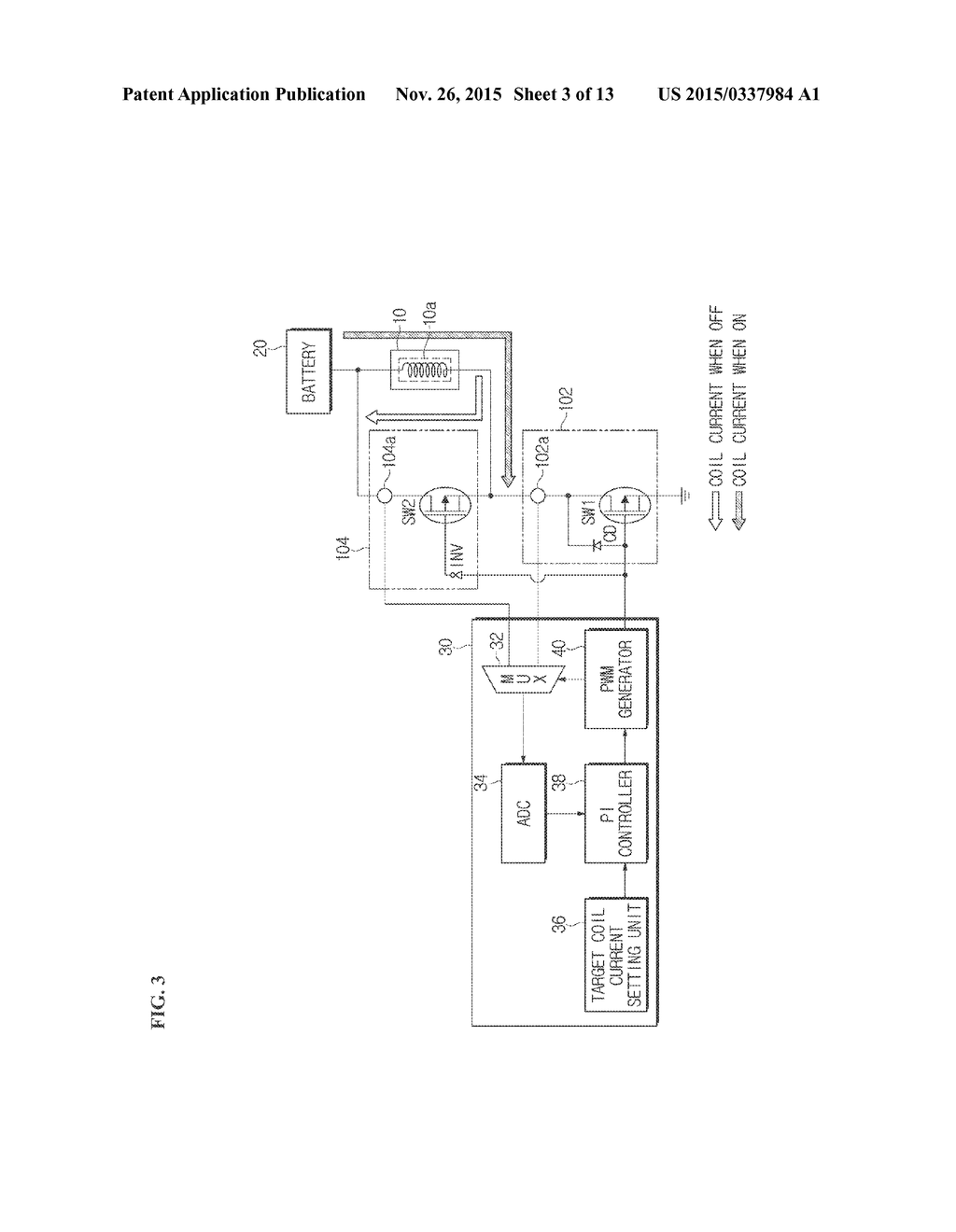 APPARATUS AND METHOD OF MEASURING COIL CURRENT OF HYDRAULIC VALVE - diagram, schematic, and image 04