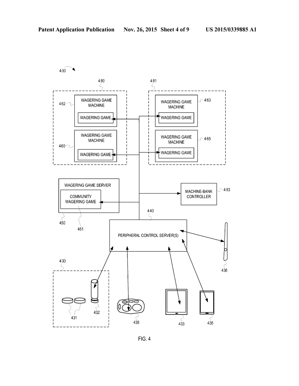 CONTROLLING WAGERING GAME PERIPHERALS - diagram, schematic, and image 05