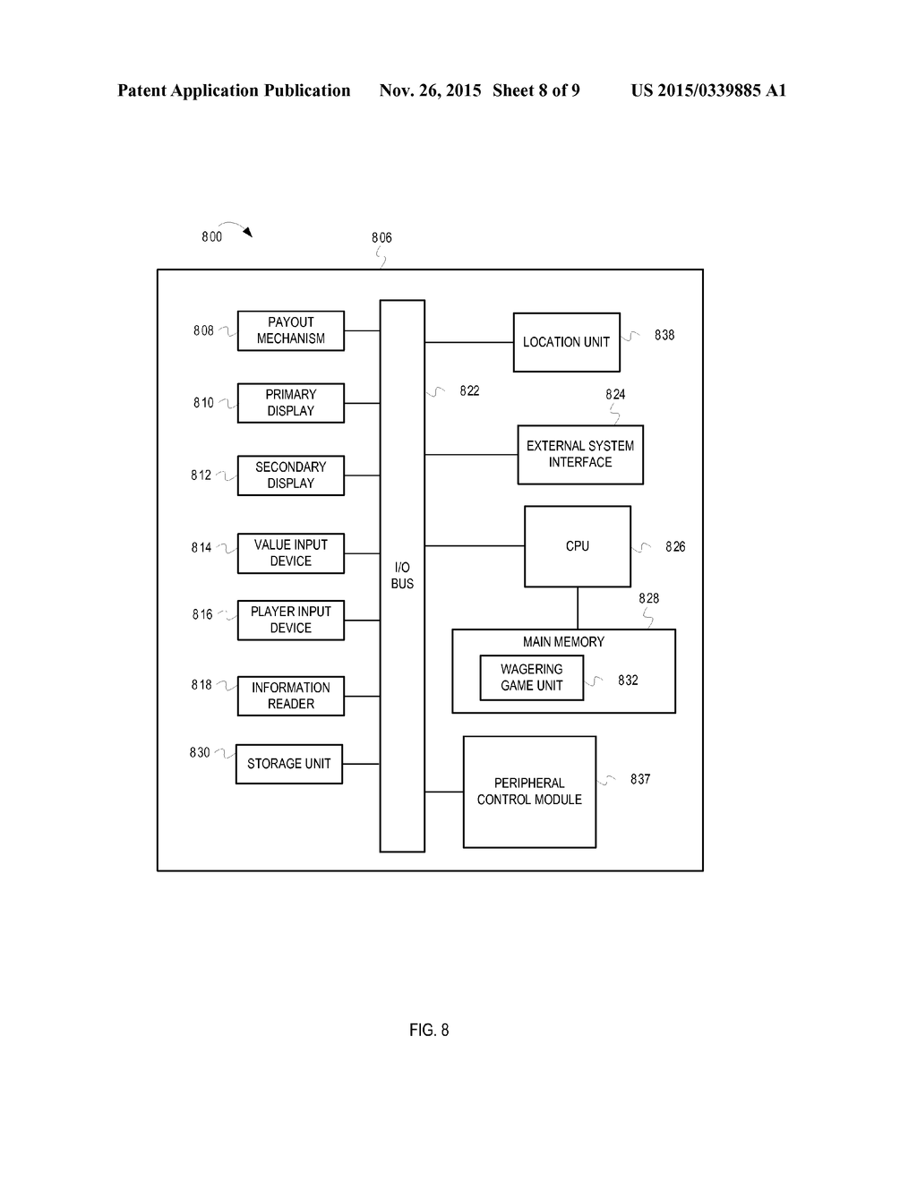 CONTROLLING WAGERING GAME PERIPHERALS - diagram, schematic, and image 09