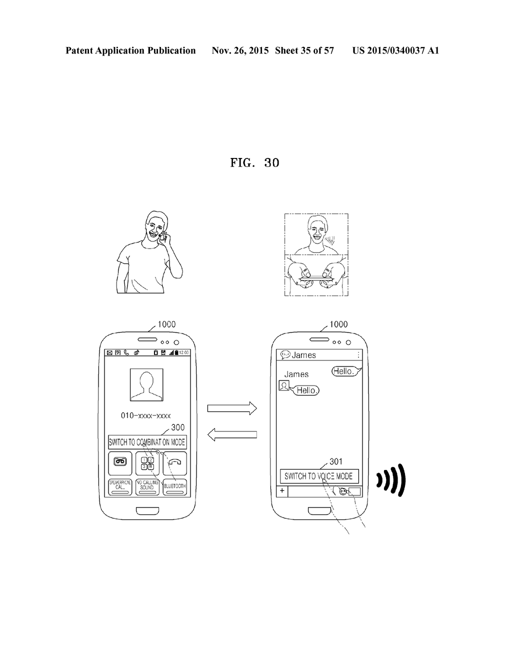 SYSTEM AND METHOD OF PROVIDING VOICE-MESSAGE CALL SERVICE - diagram, schematic, and image 36