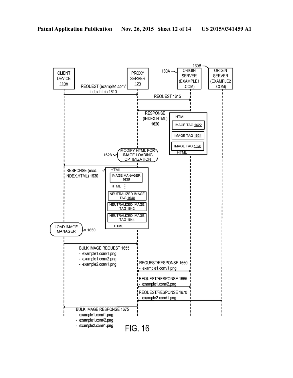 Method and Apparatus for Automatically Optimizing the Loading of Images in     a Cloud-Based Proxy Service - diagram, schematic, and image 13