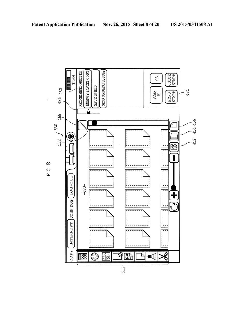 IMAGE FORMING APPARATUS AND METHOD OF INFORMATION DISPLAY - diagram, schematic, and image 09