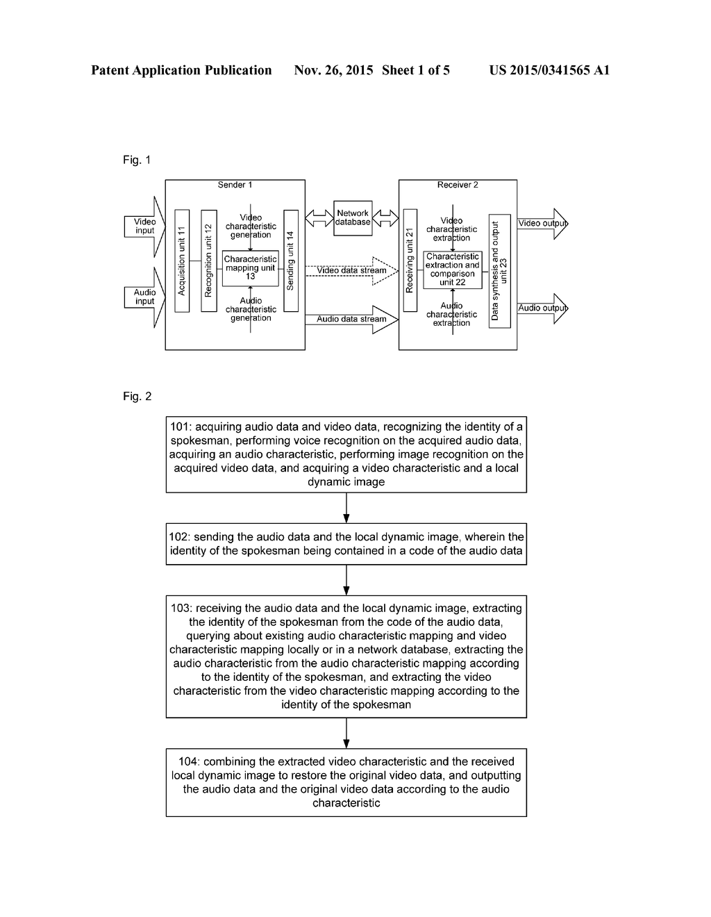 Low data-rate video conference system and method, sender equipment and     receiver equipment - diagram, schematic, and image 02