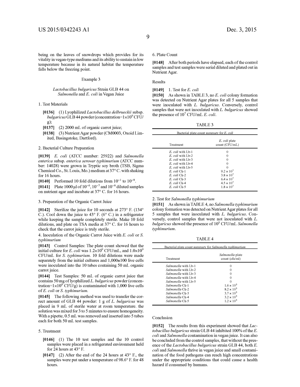 Method of Reducing E. coli or Salmonella Contamination of Agricultural     Products - diagram, schematic, and image 10