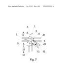 Valve device for changing over the mass flow of rod-like articles in     conveying channels of the tobacco industry diagram and image