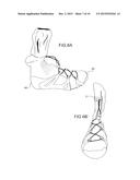 SHOE MADE FROM A SOCK AND A REINFORCING STRUCTURE diagram and image