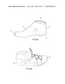 SHOE MADE FROM A SOCK AND A REINFORCING STRUCTURE diagram and image