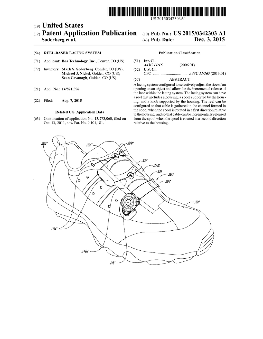 REEL-BASED LACING SYSTEM - diagram, schematic, and image 01