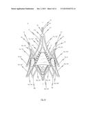 STENT FOR THE POSITIONING AND ANCHORING OF A VALVULAR PROSTHESIS IN AN     IMPLANTATION SITE IN THE HEART OF A PATIENT diagram and image