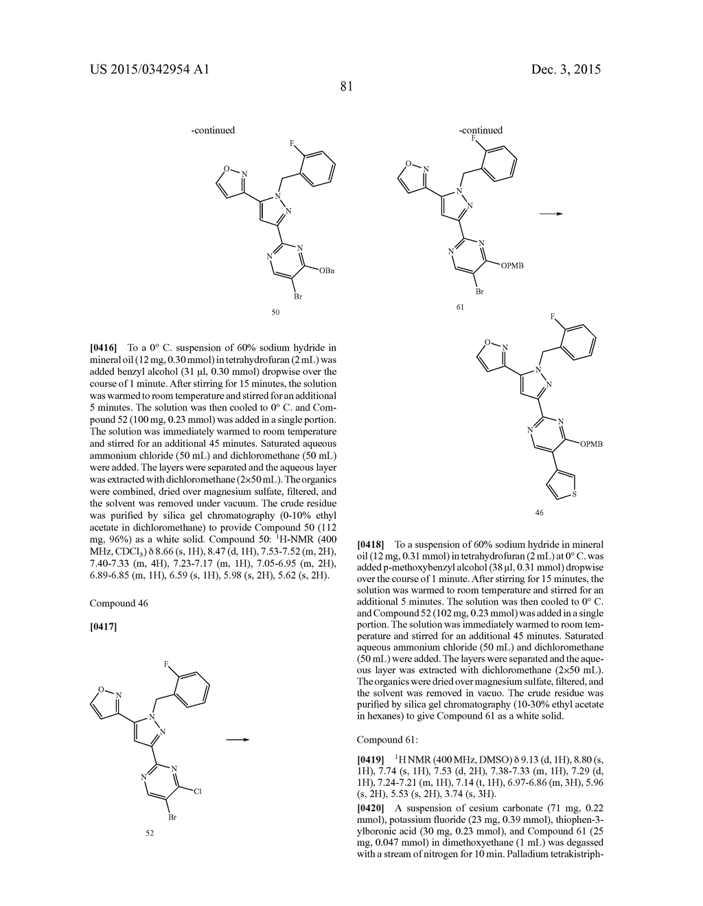 2-BENZYL, 3-(PYRIMIDIN-2-YL) SUBSTITUTED PYRAZOLES USEFUL AS SGC     STIMULATORS - diagram, schematic, and image 82
