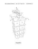 PACKAGE WITH CARRYING HANDLE AND BLANK FOR FORMING THE HANDLE diagram and image