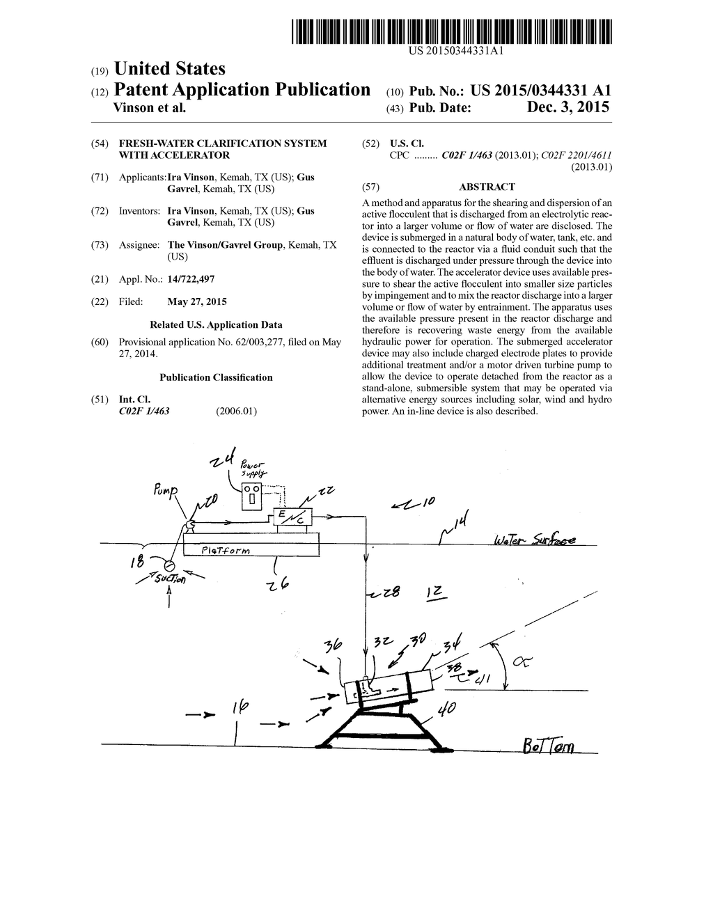 Fresh-Water Clarification System With Accelerator - diagram, schematic, and image 01