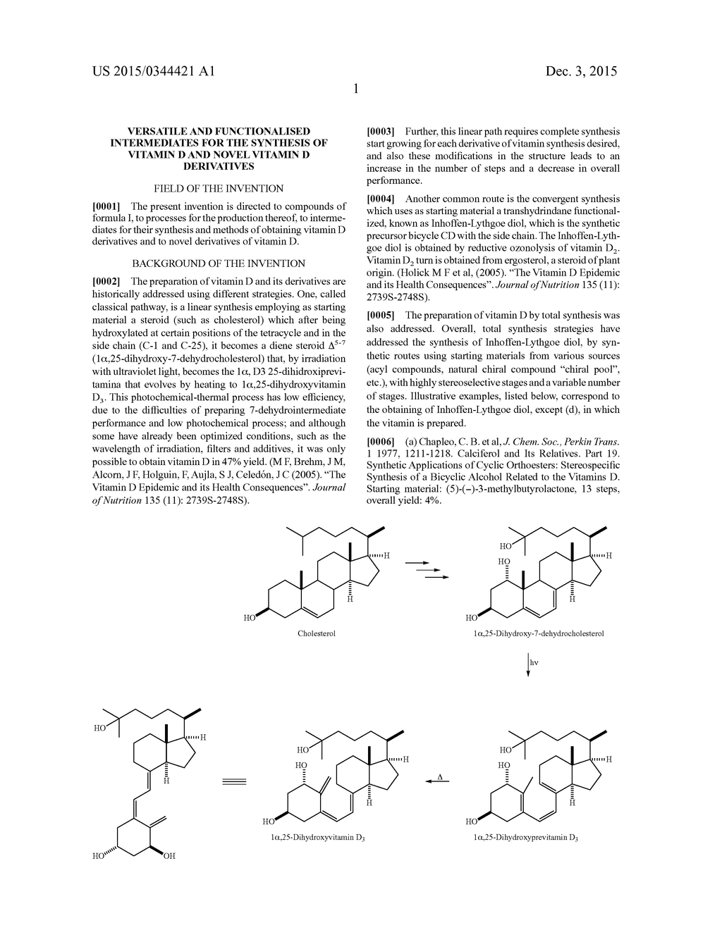 Versatile and Functionalised Intermediates for the Synthesis of Vitamin D     and Novel Vitamin D Derivatives - diagram, schematic, and image 02