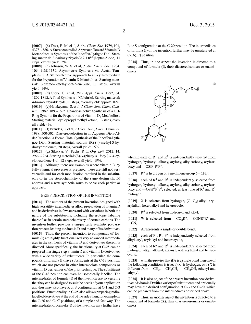 Versatile and Functionalised Intermediates for the Synthesis of Vitamin D     and Novel Vitamin D Derivatives - diagram, schematic, and image 03