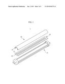 COLOR COATING COMPOSITION FOR LED LAMP DIFFUSER USING GLASS FRITS AND     COLOR-COATED GLASS ARTICLE USING THE SAME diagram and image