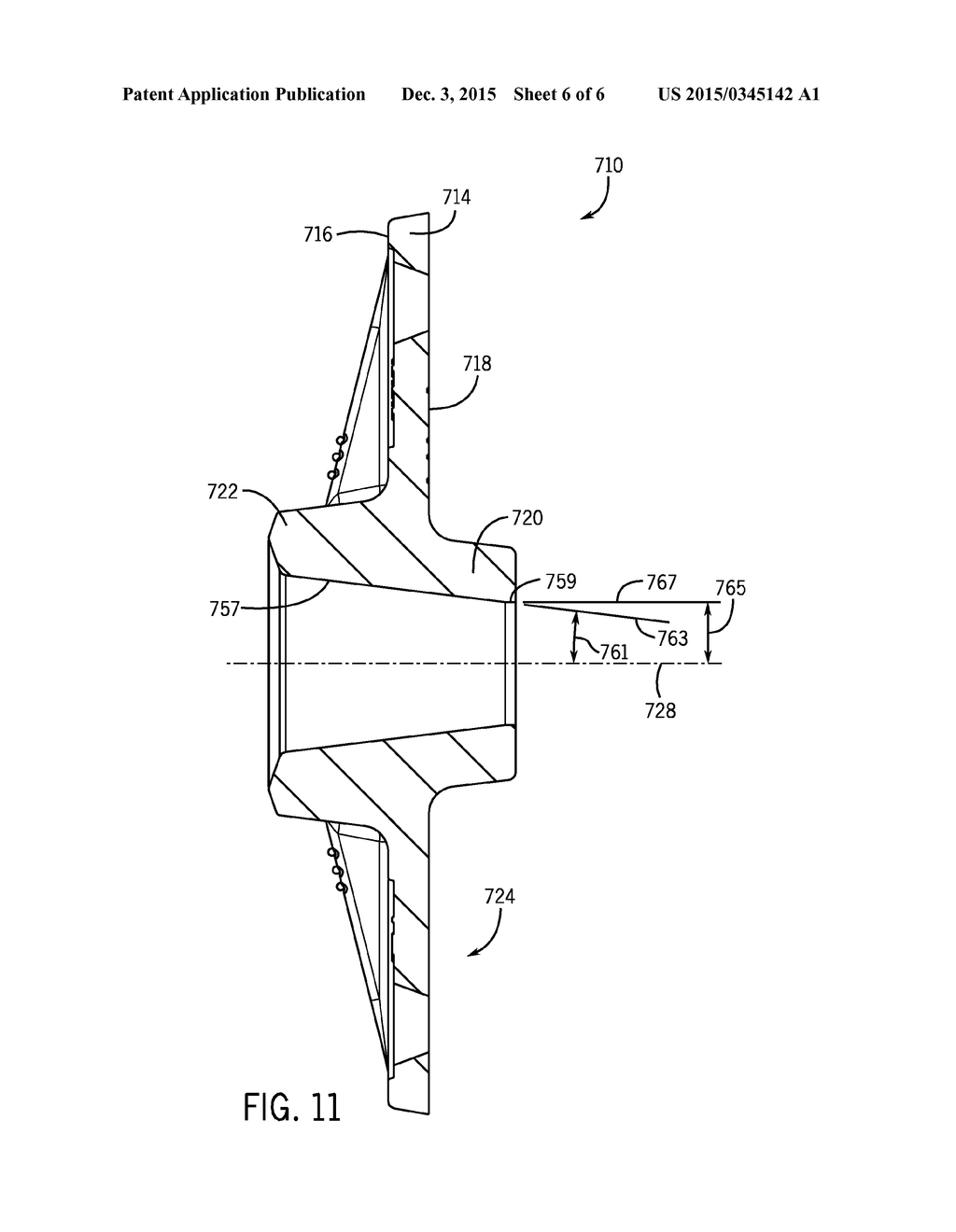 Post-Tensioned Concrete Reinforcement Anchor Assembly With Radiused Tooth     Tips - diagram, schematic, and image 07