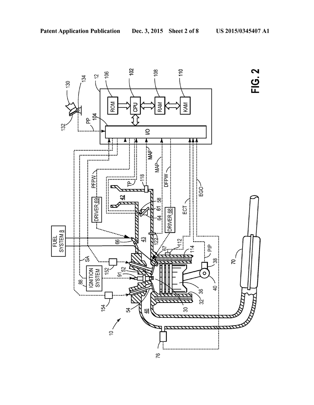METHOD OF FUEL INJECTION FOR A VARIABLE DISPLACEMENT ENGINE - diagram, schematic, and image 03