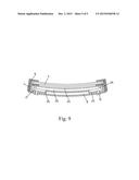 MOLD FRAME FOR CURVED DISPLAYING AND CURVED LIQUID CRYSTAL DISPLAY DEVICE     USING SAME diagram and image