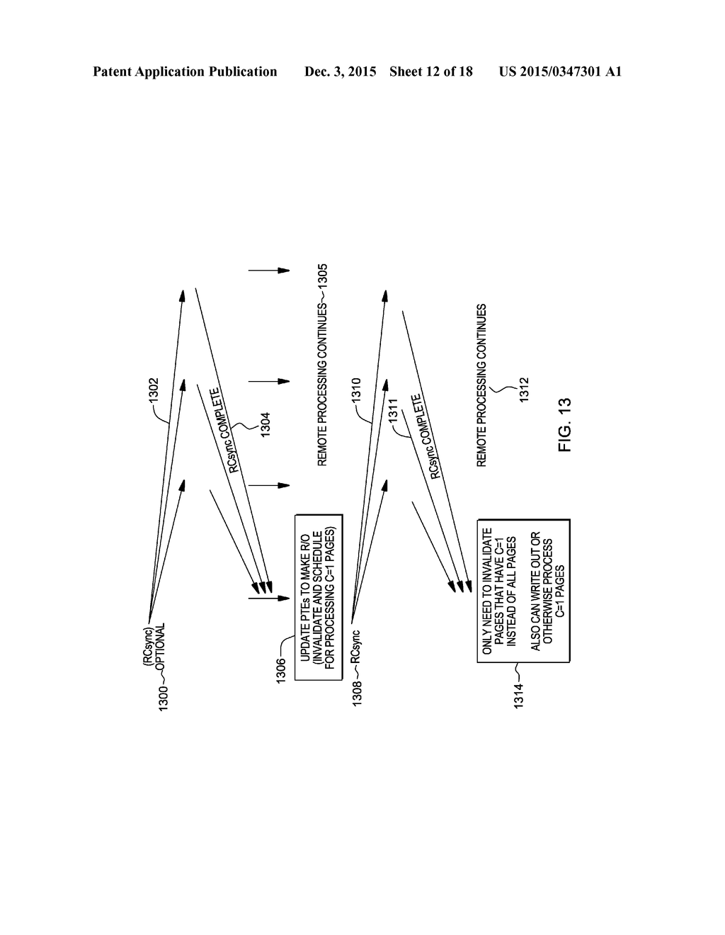 SYNCHRONIZING UPDATES OF PAGE TABLE STATUS INDICATORS AND PERFORMING BULK     OPERATIONS - diagram, schematic, and image 13