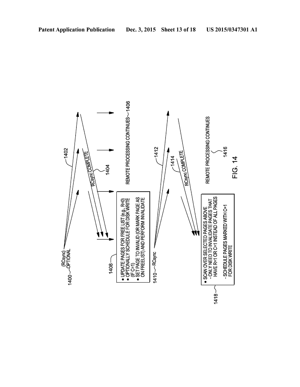 SYNCHRONIZING UPDATES OF PAGE TABLE STATUS INDICATORS AND PERFORMING BULK     OPERATIONS - diagram, schematic, and image 14