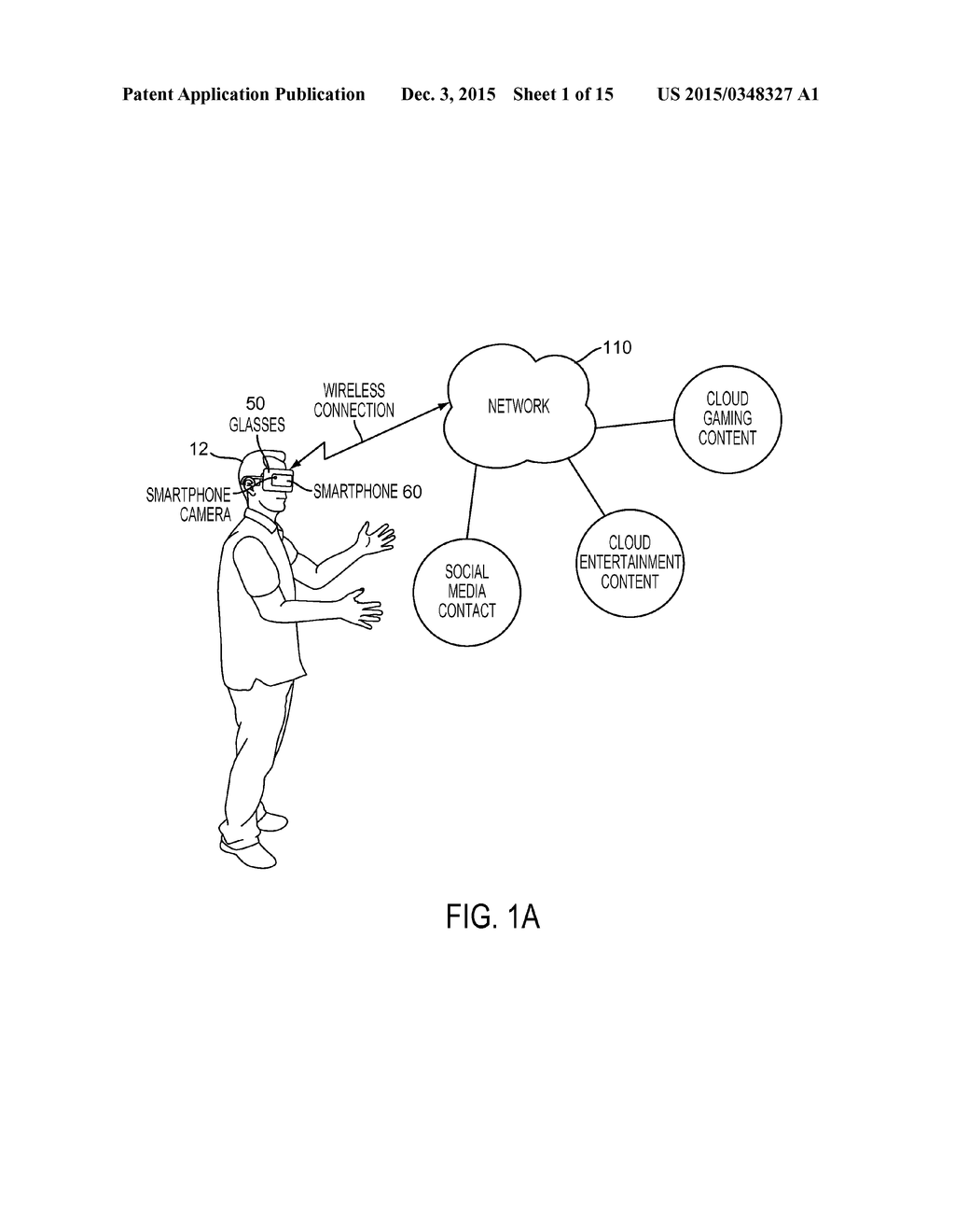 Head Mounted Device (HMD) System Having Interface With Mobile Computing     Device for Rendering Virtual Reality Content - diagram, schematic, and image 02