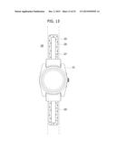 WATCH TYPE MOBILE TERMINAL diagram and image