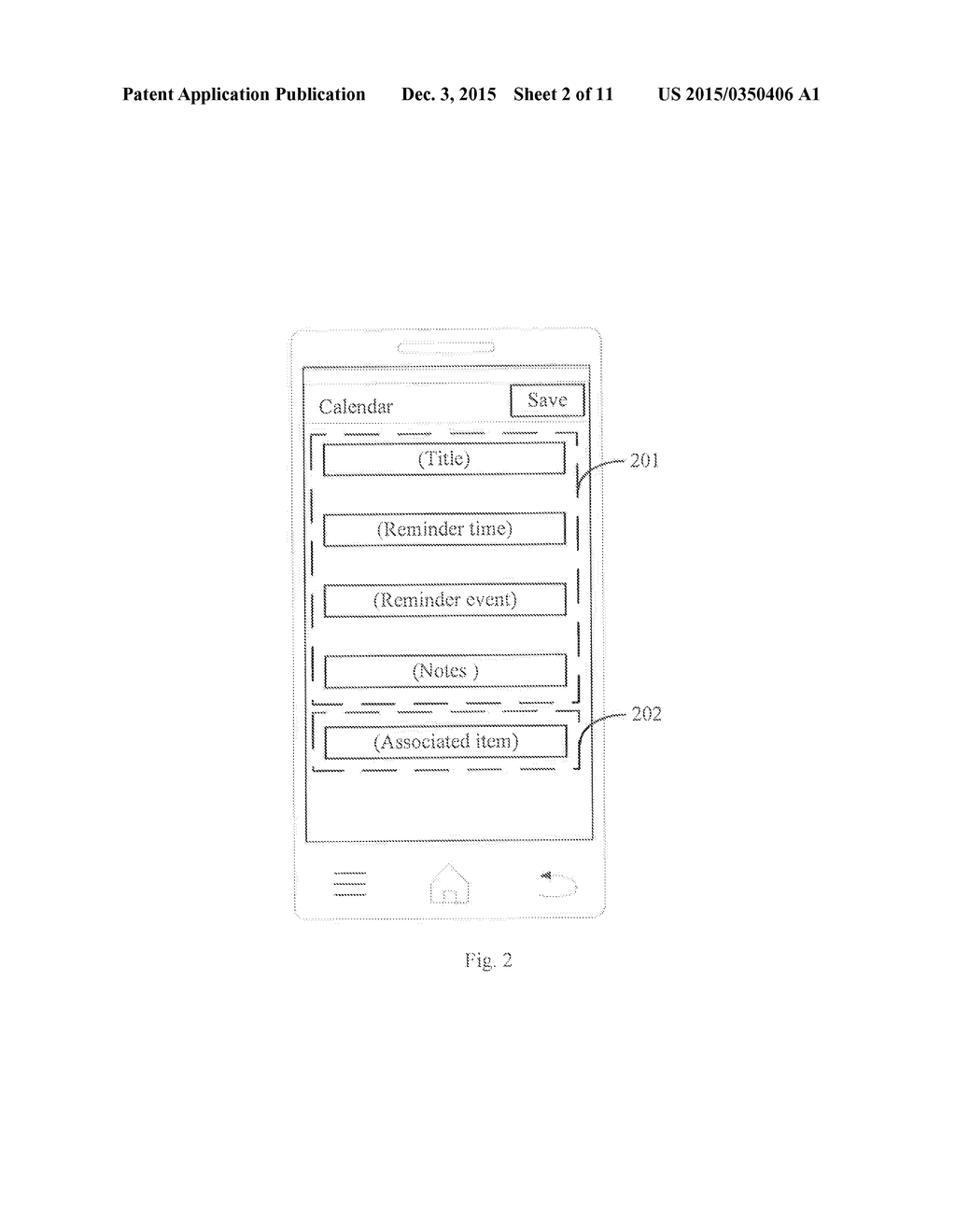 METHOD AND DEVICE FOR CALENDAR REMINDING - diagram, schematic, and image 03