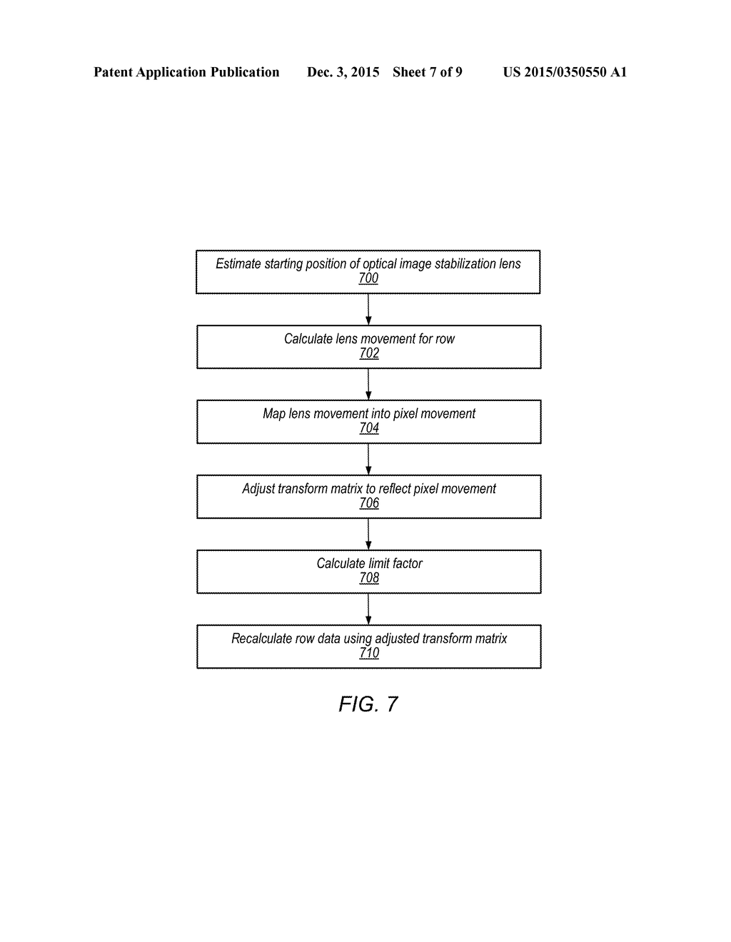 VIDEO ROLLING SHUTTER CORRECTION FOR LENS MOVEMENT IN OPTICAL IMAGE     STABILIZATION CAMERAS - diagram, schematic, and image 08