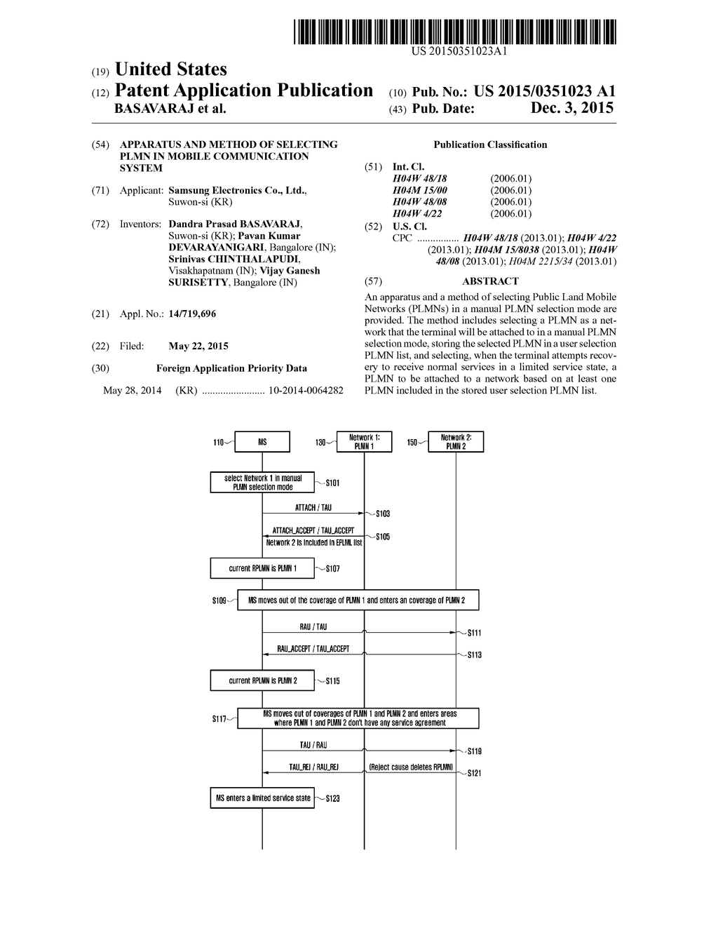 APPARATUS AND METHOD OF SELECTING PLMN IN MOBILE COMMUNICATION SYSTEM - diagram, schematic, and image 01