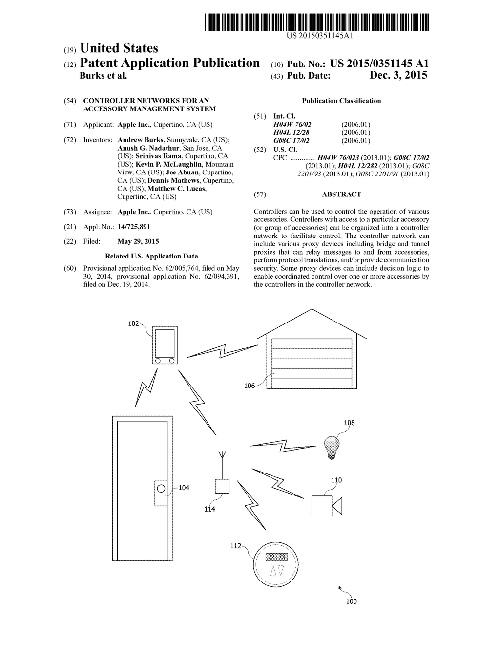 CONTROLLER NETWORKS FOR AN ACCESSORY MANAGEMENT SYSTEM - diagram, schematic, and image 01