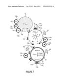 METHOD AND APPARATUS FOR FORMING ON A SUBSTRATE A PATTERN OF A MATERIAL diagram and image