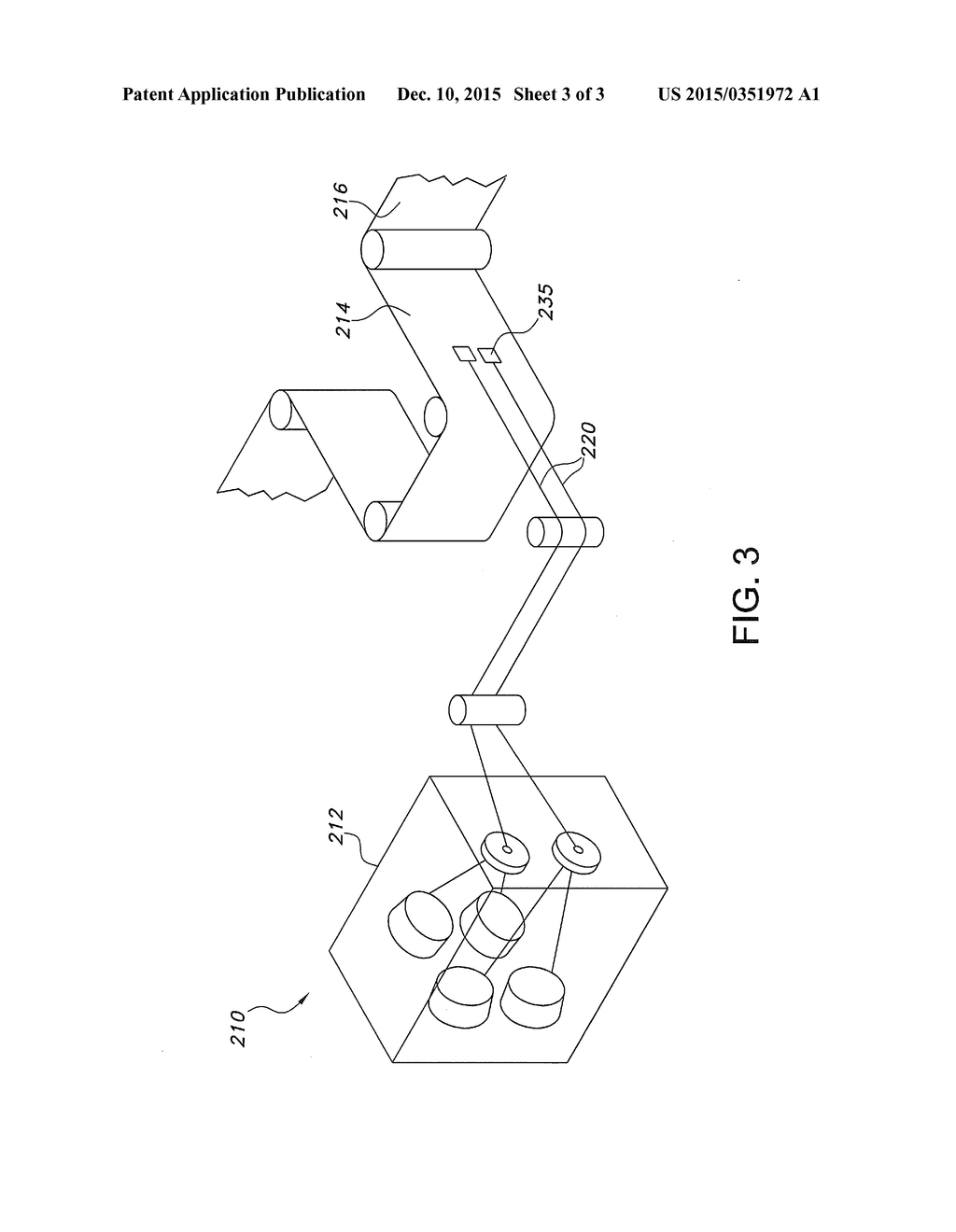 PLASTIC THREAD TRANSPORTING METHOD AND ASSEMBLY HAVING SIMPLIFIED PATH - diagram, schematic, and image 04