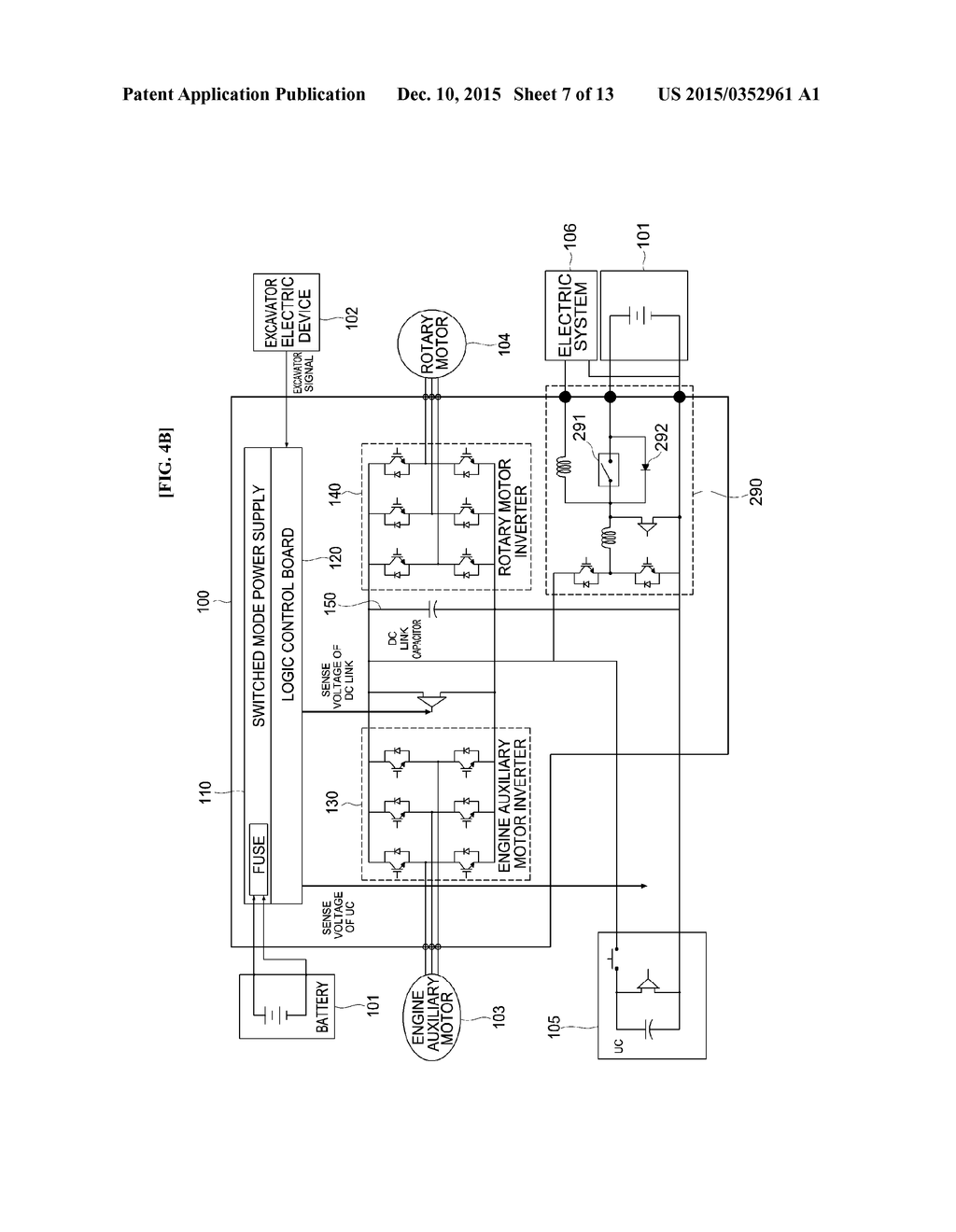 POWER SUPPLY DEVICE FOR HYBRID CONSTRUCTION MACHINERY, AND METHOD THEREFOR - diagram, schematic, and image 08