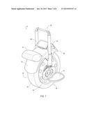 SELF-PROPELLED UNICYCLE ENGAGABLE WITH VEHICLE diagram and image