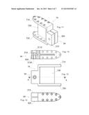 GUIDE DEVICE WITH WEDGE SLIDING SURFACE FOR BULK CONVEYORS diagram and image