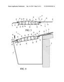 Raised Arc Rain Gutter Debris Preclusion Device diagram and image