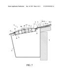 Raised Arc Rain Gutter Debris Preclusion Device diagram and image