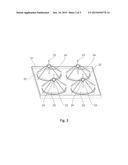 DEVICE FOR POSITIONING A MEMBER FOR TRANSMITTING SOLAR ENERGY RELATIVE TO     AN OPTICAL CONCENTRATOR diagram and image