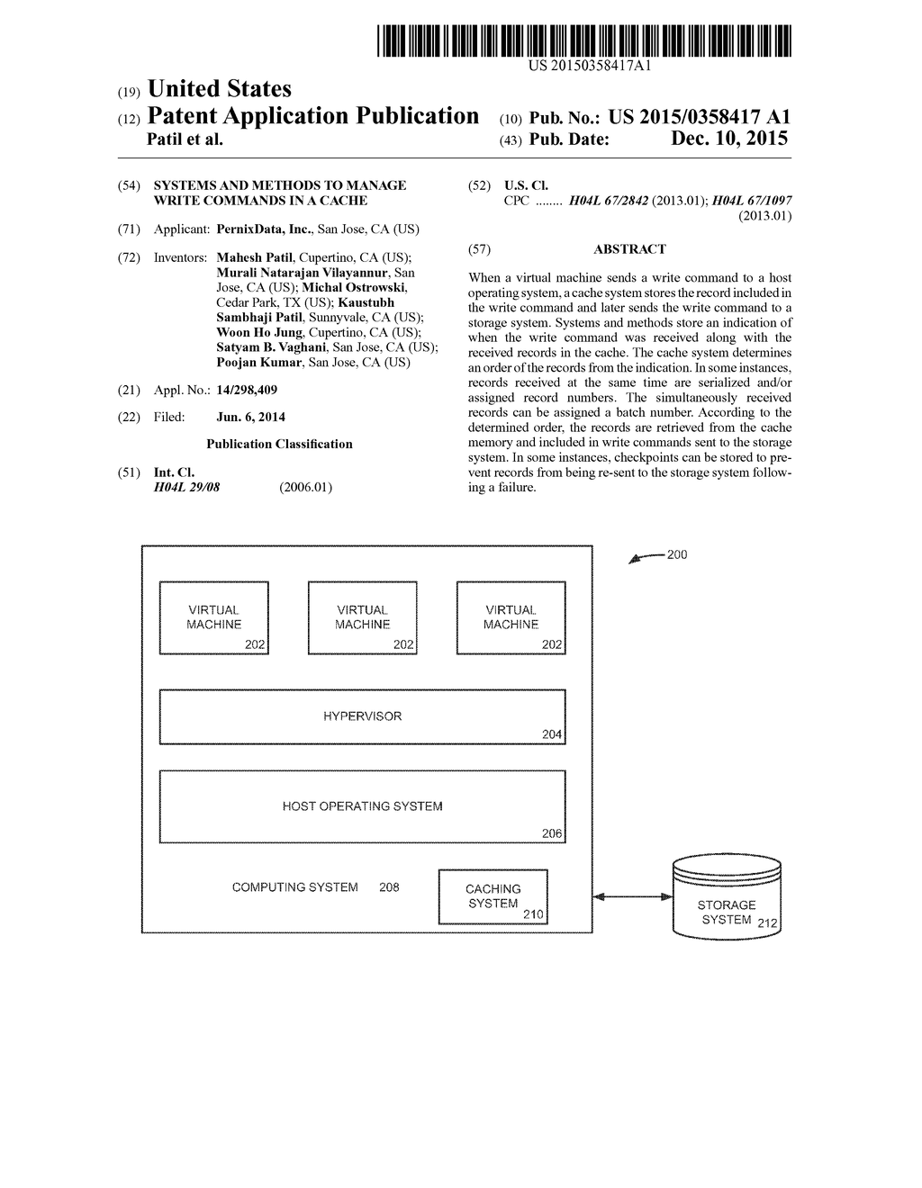 Systems and Methods to Manage Write Commands in a Cache - diagram, schematic, and image 01