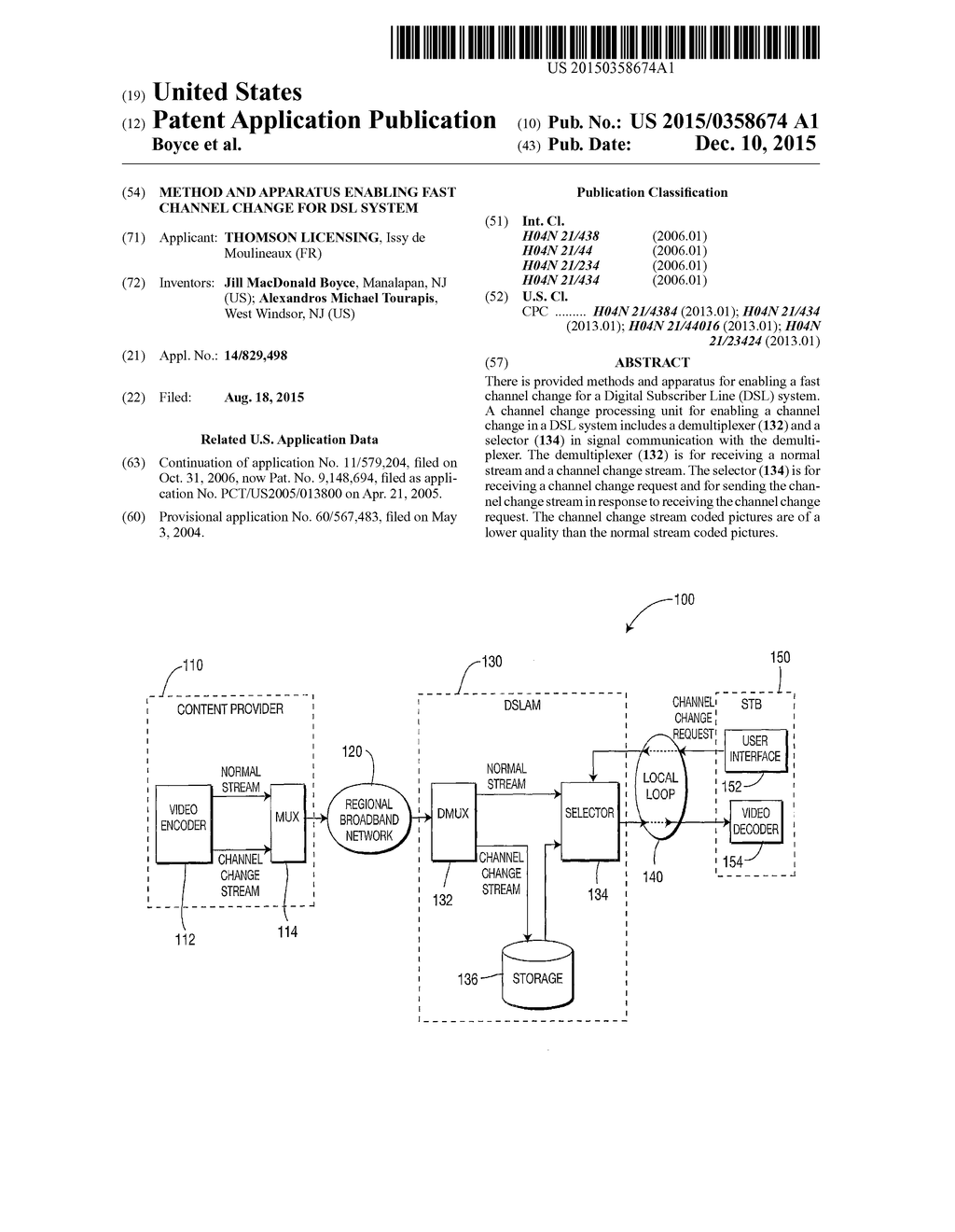 METHOD AND APPARATUS ENABLING FAST CHANNEL CHANGE FOR DSL SYSTEM - diagram, schematic, and image 01