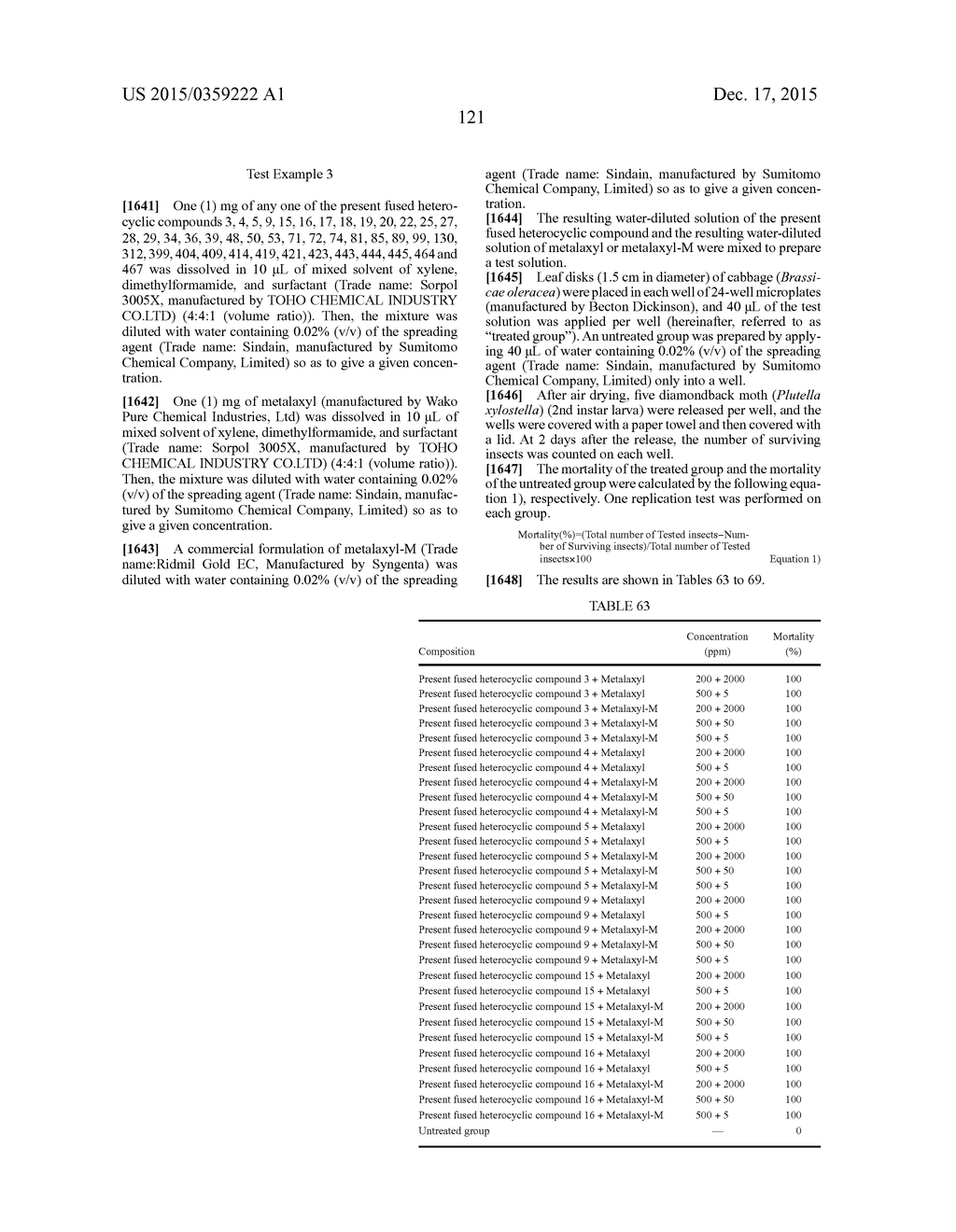 COMPOSITION AND METHOD FOR CONTROLLING PESTS - diagram, schematic, and image 122