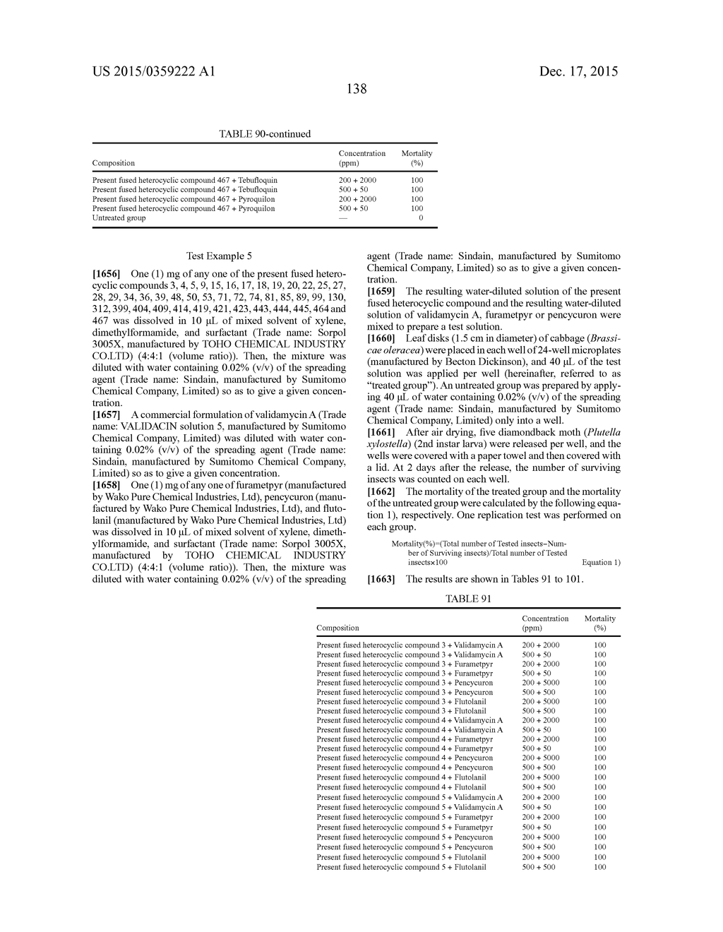 COMPOSITION AND METHOD FOR CONTROLLING PESTS - diagram, schematic, and image 139