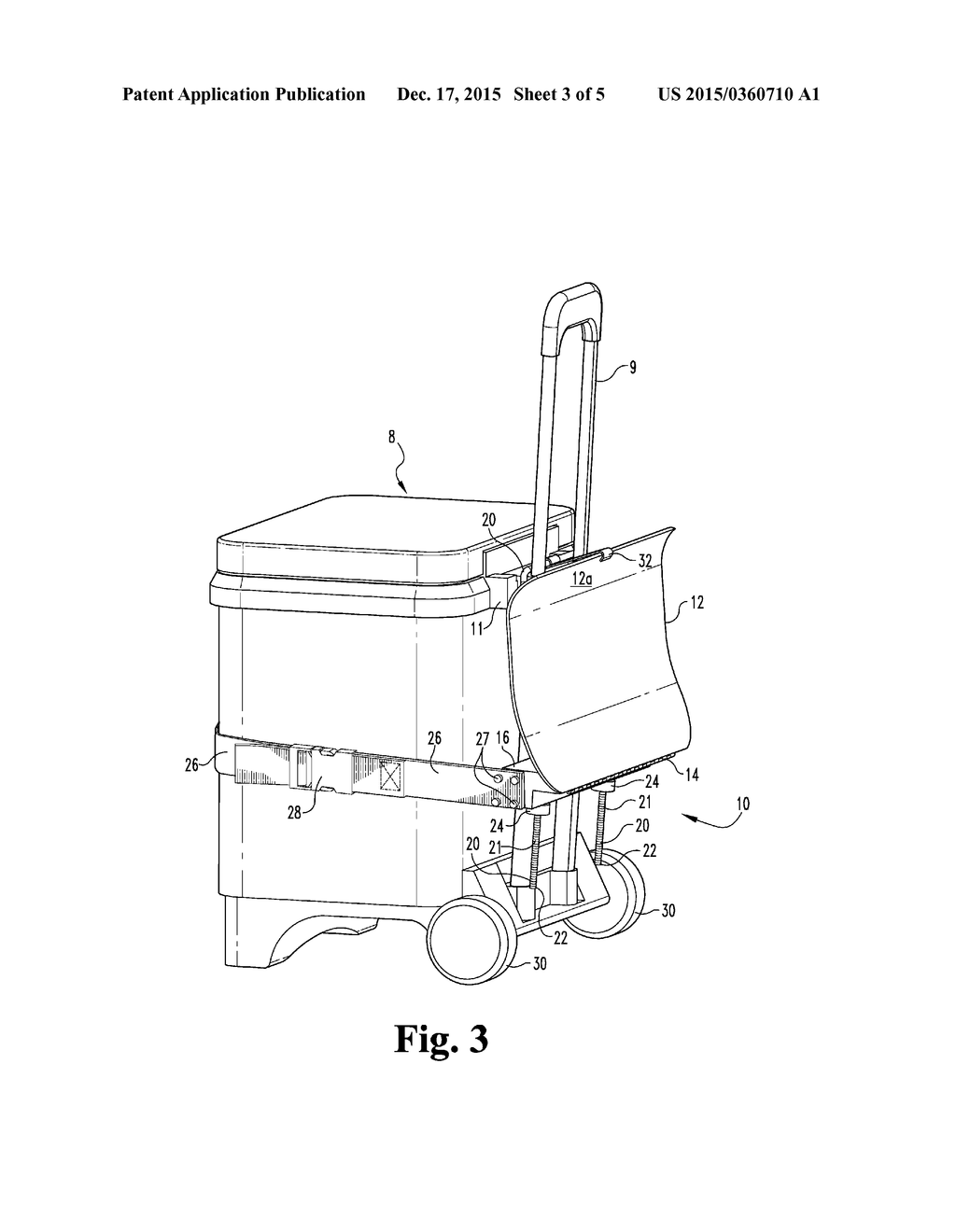 SKI ATTACHMENT FOR A PORTABLE COOLER - diagram, schematic, and image 04