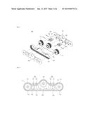 CATERPILLAR FOR CABLE MOBILE ROBOT AND CABLE MOBILE ROBOT USING THE SAME diagram and image