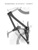 MOUNTAIN BICYCLE WITH REAR SUSPENSION HAVING NEUTRAL BRAKING TRAJECTORY diagram and image