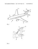 LEADING EDGE NOSE STRUCTURE ON THE VERTICAL STABILIZER OF AN AIRCRAFT diagram and image